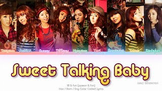 Girls’ Generation (소녀시대) Sweet Talking Baby (뻔 &amp; Fun) Color Coded Lyrics (Han/Rom/Eng)