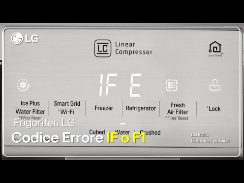 LG refrigerators | Troubleshooting - IF and F1 Error Code