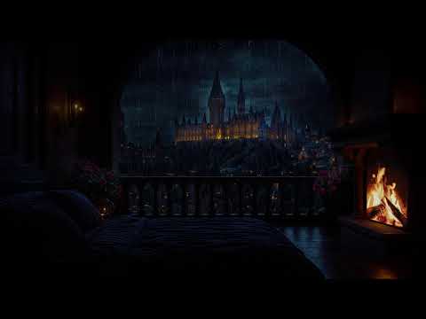 Dark Screen | The DEEPEST Healing Sleep: Whole Body Regeneration, Relieve Stress, Rain & Fire Sounds