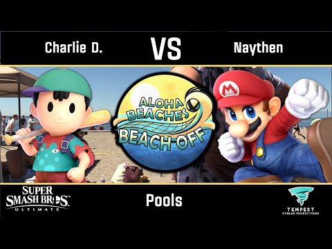 Charlie D. (Ness) vs Naythen (Mario) - Ultimate Pools - Aloha Beaches 2