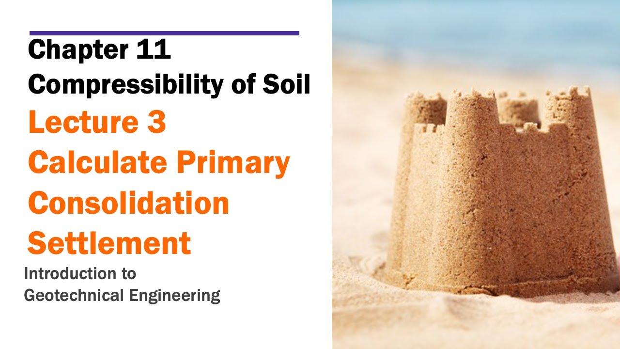 Chapter 11 Compressibility of Soil - Lecture 3 Calculate Primary Consolidation Settlement