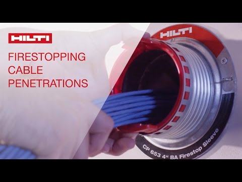 OVERVIEW of the secondary attributes of firestop - Cable Penetrations