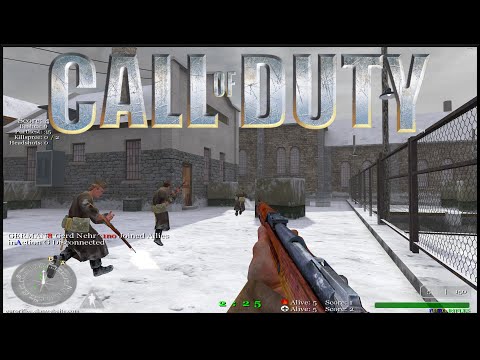 Call of Duty 1 Multiplayer 2020 Mp_Harbor Search & Destroy Gameplay | 4K