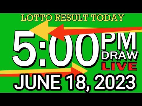 LIVE 5PM LOTTO RESULT JUNE 18, 2023 LOTTO RESULT WINNING NUMBER