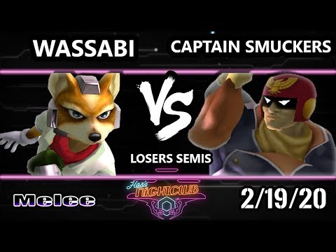 Hax’s Nightclub S1E8 Losers Semis - Wassabi (Fox) Vs Captain Smuckers (Captain Falcon) Smash Melee