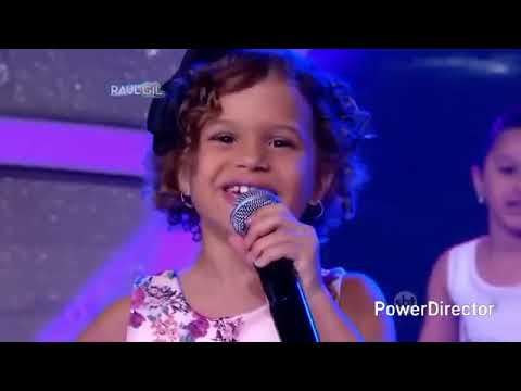 analu e sienna cantar de garota de Ipanema no programa de raul gil oficial | kids sara vitória games