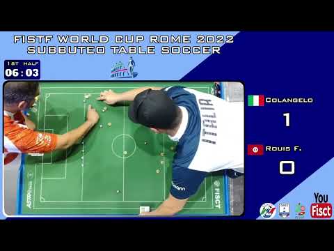FISTF WORLD CUP ROME 2022   Open   Gp1   Colangelo (ITA) v Rouis (TUN)