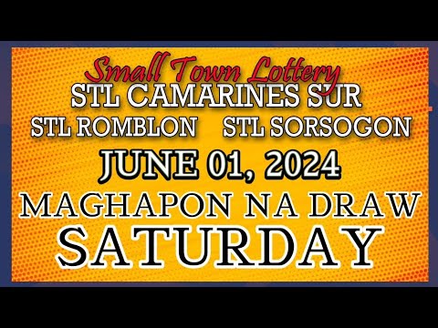 STL CAMARINES, STL ROMBLON , STL SORSOGON RESULT TODAY DRAW JUNE 01, 2024