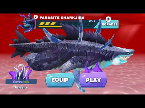 NEW PARASITE SHARK UNLOCKED AND GAMEPLAY - Hungry Shark Evolution