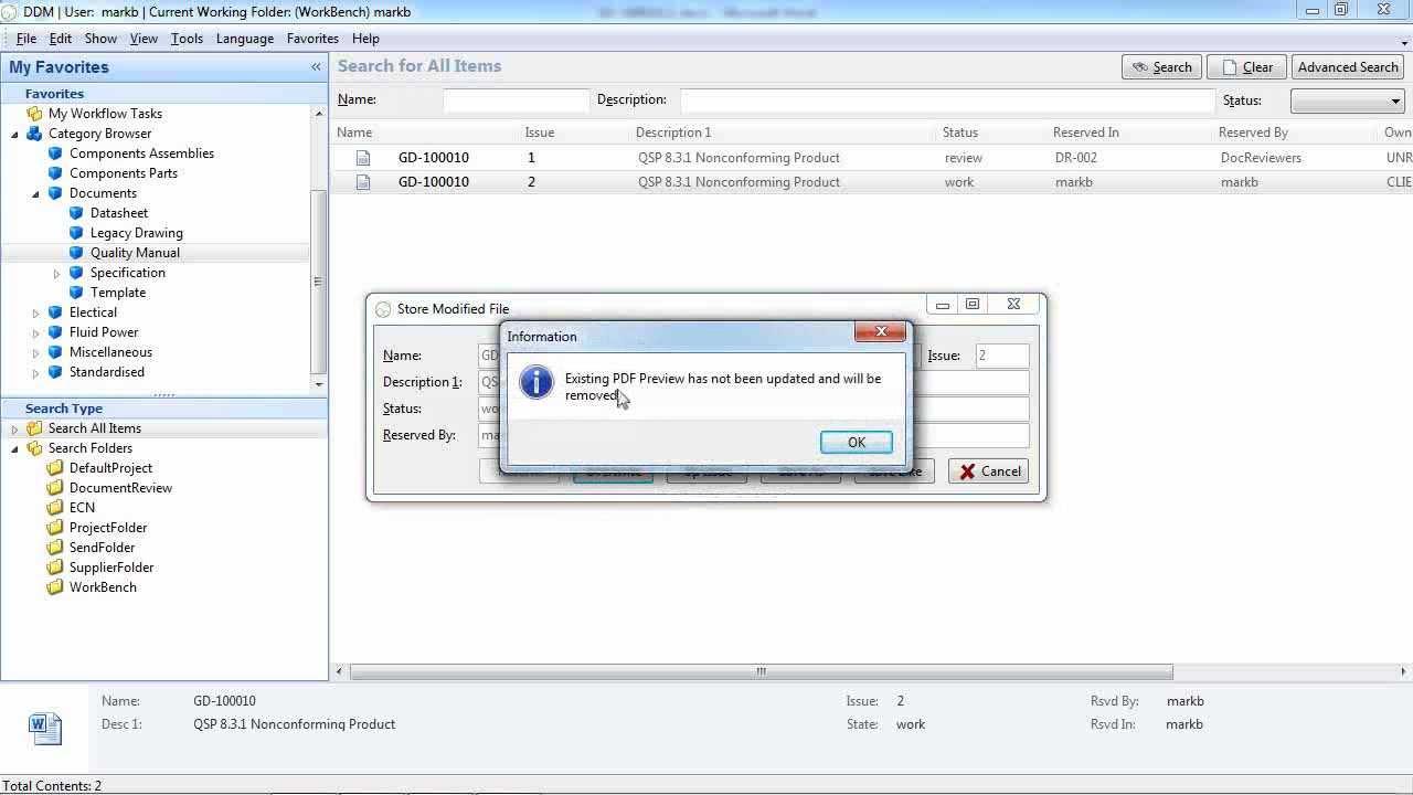 PLM - PDF Documents Previews in DDM