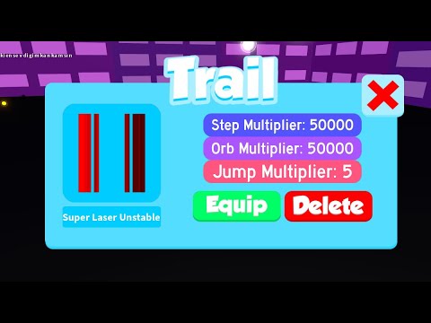 THE BEST TRAIL IN SPEED CITY 100 BILLION STEPS 50000x MULTIPLIER LIMITED CRATE SOON UNOBTAINABLE