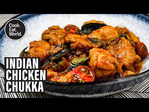 Chicken Chukka - A tangy, fragrant chicken curry recipe from cookeatworld
