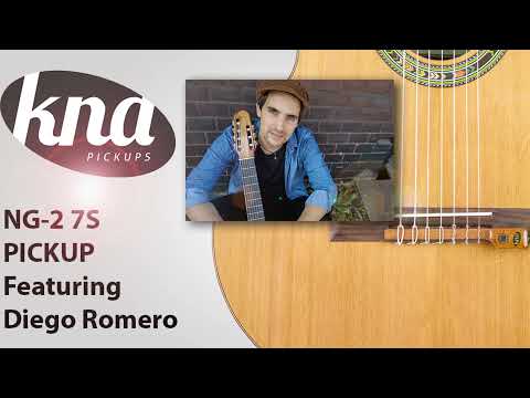 Kna NG-2 7S | Bridge Mounted Portable Piezo Pickup for 7 String Classical / Flamenco Guitar  with Volume Contol image 12