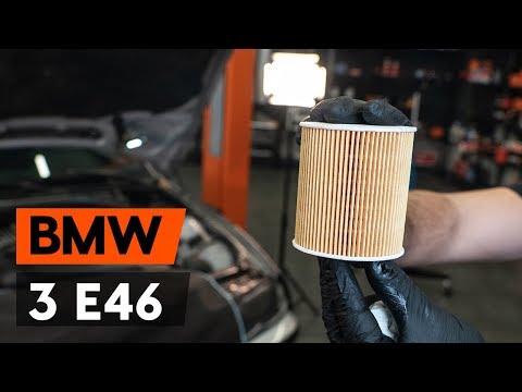 How to change oil filter and engine oil on BMW 3 (E46) [TUTORIAL AUTODOC] Video