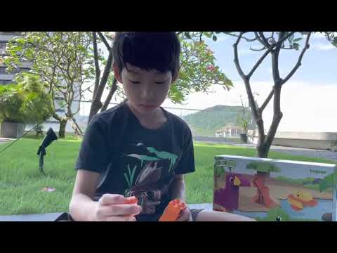 BIOBUDDI Lagoon - Flamingo, Crocodile &  Little Duckling. LEGO Duplo compatible #funwithjun