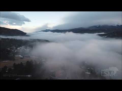 01-24-2021 Woodland Park, CO - ABOVE the Clouds Snow Temperature  Inversion!