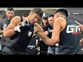 ZURDO RAMIREZ LEAVES OSCAR DE LA HOYA IN AWE OVER EXPLOSIVE BODY SHOTS TRAINING FOR BIVOL