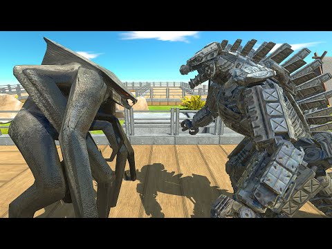 New Unit | MUTO FEMALE VS MECHA GODZILLA DEATH RUN - Animal Revolt Battle Simulator