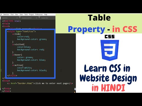 2 1 Explain CSS Cascading Style Sheet in Html in website designing Learn Website design in Hindi