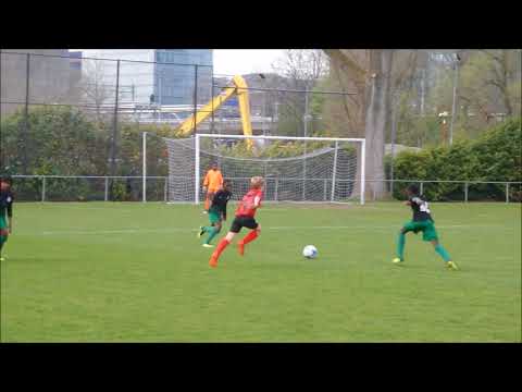 14-4-2018  1E helft competitie  AFC JO13-2  vs  DTA -Rs JO13-1
