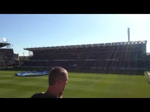 sfeer voor de aftrap play off 1 wedstrijd club brugge - krc genk