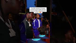 The SAD moment 21 Savage wanted to let his SON meet Kai Cenat but N3on didn’t have his number 😔💔