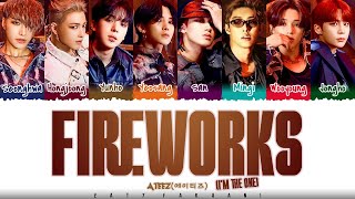 ATEEZ - FIREWORKS (IM THE ONE) Lyrics Color Coded_