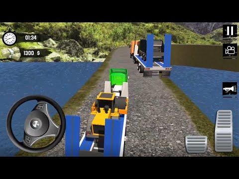 Mega Construction Vehicles Transport Simulator - Bulldozer Havy Vehicles Transport Truck Gameplay