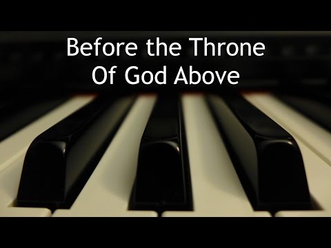 Before the Throne of God Above - piano instrumental cover with lyrics