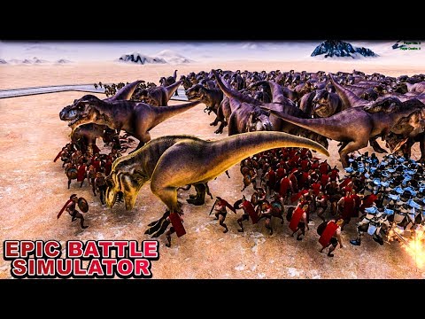 SPARTANCI VS T-REX - Ultimate Epic Battle Simulator