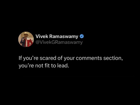 The Comments Section Ends Vivek Ramaswamy's Career