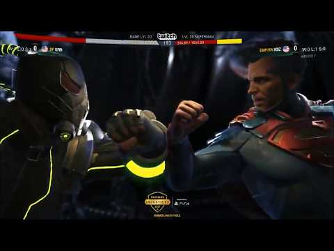 BEST BANE IN THE WORLD - Injustice 2 - KDZ (Superman) Vs GRR (Bane) - SMJ