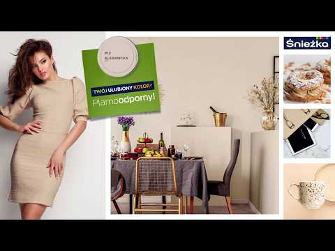 Ona potrafi zadać szyku. Olśniewa klasą i elegancją. Śnieżka Plamoodporna.