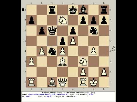 Kravtsiv, Martyn vs Bluebaum, Matthias | SpeedChess Q1Sw 2022, chess com