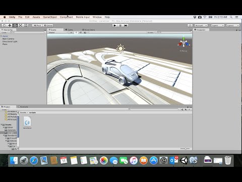 &#x202a;5-Unity game| Start with unity التطبيق الأول لعبة السيارات&#x202c;&rlm;