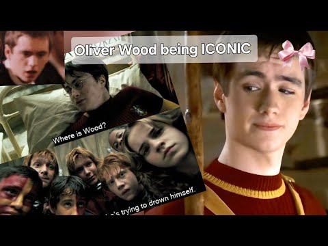 Oliver Wood being ICONIC for 2 minutes and 47 seconds straight #harrypotter #oliverwood #funny 