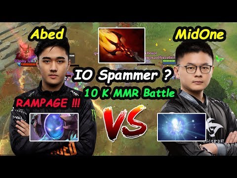 Fnatic Abed - [Arc Warden] vs MidOne [IO] 10K mmr Mid Battle DAGON Brust RAMPAGE Dota 2 7.22