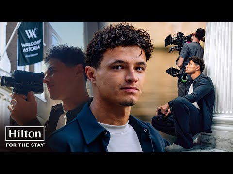 Lando Norris behind the scenes at Waldorf Astoria Amsterdam | Hilton