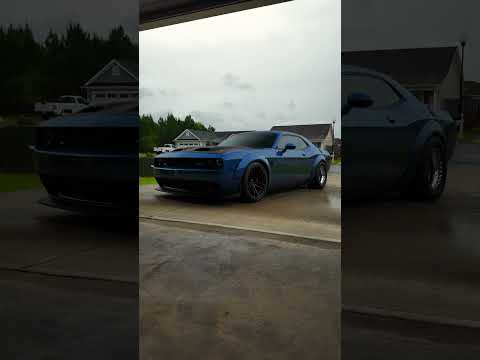 @Boostedceddy's #Hellcat Widebody on #WELD S71 Forged 17x11 #Beadlocks Wheels #challengerhellcat