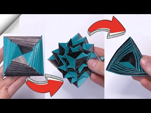 DIY crafts easy Paper toy antistress transformer