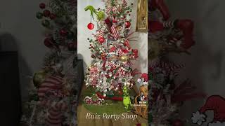 GrinchMas tree... Grinch themed Christmas Tree... #grinch #christmasparty #christmastree #grinchmas