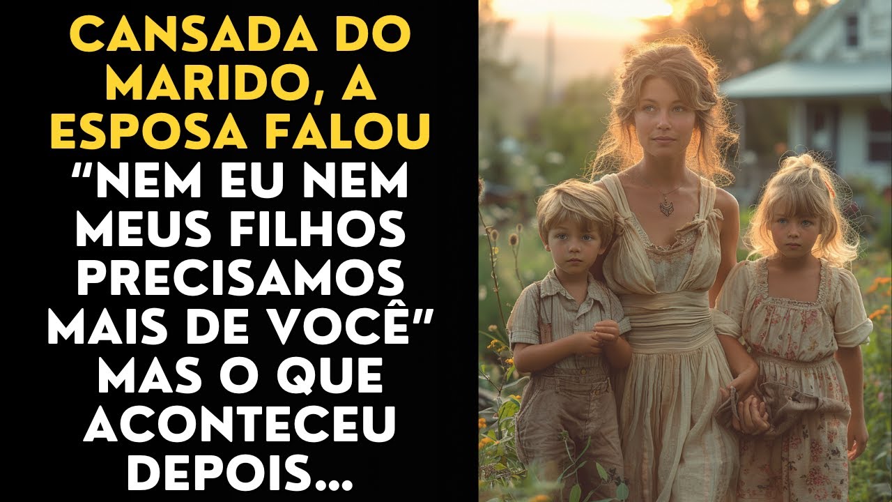 Cansada do Marido, a Esposa Falou: Nem Eu, e Nem Meus Filhos Precisamos Mais de Você, Mas o...