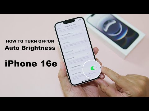 How to Turn Off/On Auto Brightness on iPhone 16e