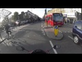 Cyclists Cause Near Miss Using Centre Of Road
