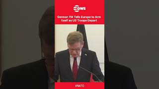 "NO DETERRENCE GAP": German FM Says Europe Can Replace Withdrawing U.S. Troops | DWS News | AH1C