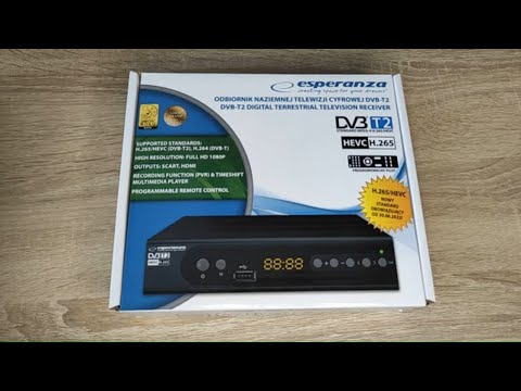 Prezentacja dekoder Esperanza - EV106P DVB-T2 Hevc H.265