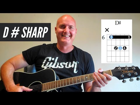 How to Play the D # Sharp Chord on the Acoustic Guitar #shorts