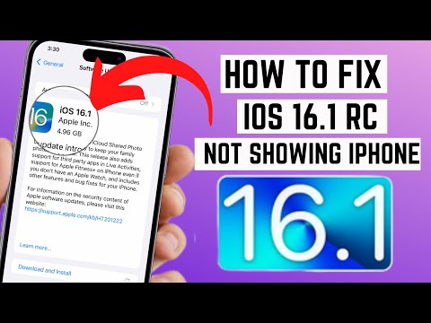 How To FIX iOS 16.1 RC Update Not Showing