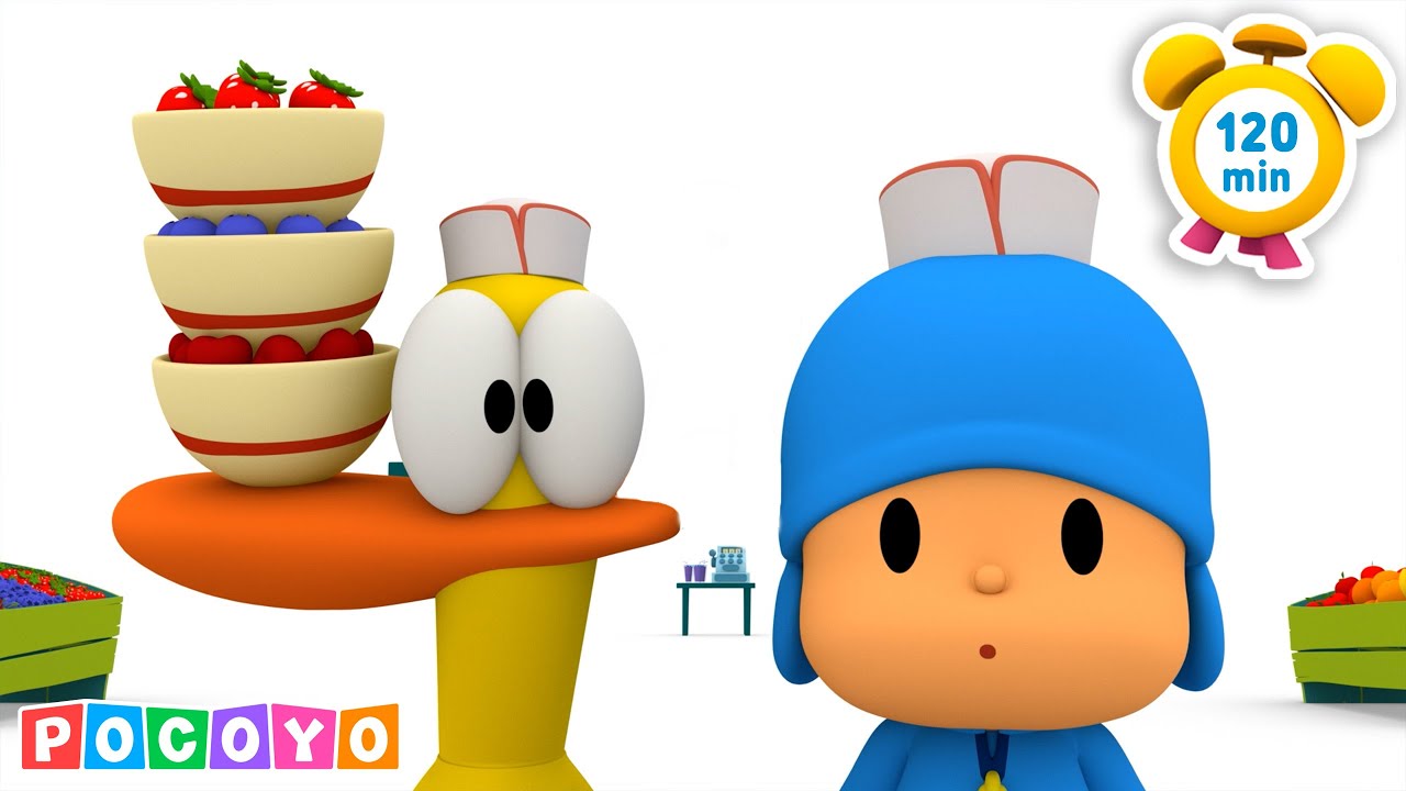 🍉 Os alimentos de cores incríveis do Pocoyo! 🧃 O SUCO! | Pocoyo 🇧🇷 Português Brasil | Animação
