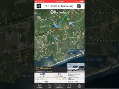 Hi Fly A-340 landing to JFK airport from my house